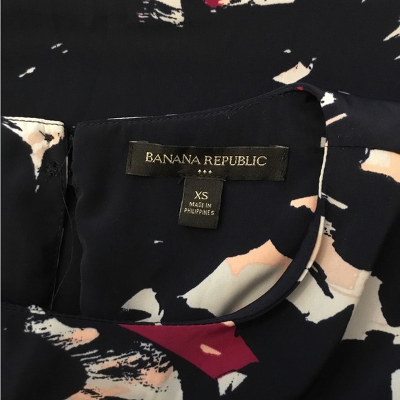 Banana Republic Abstract Print Shift Mini Dress Size XS - Picture 6 of 13